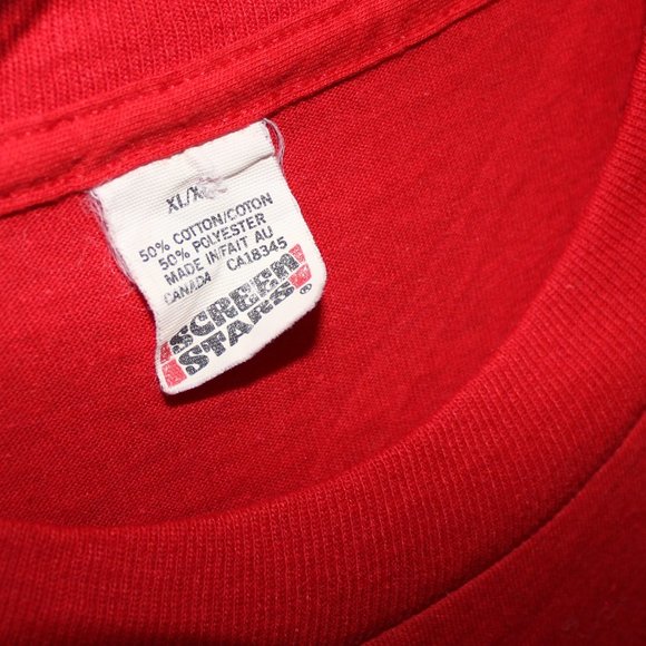 3/$55❤️vintage 80s Air Canada big logo Canadian airline t-shirt Screen Stars - Picture 2 of 6